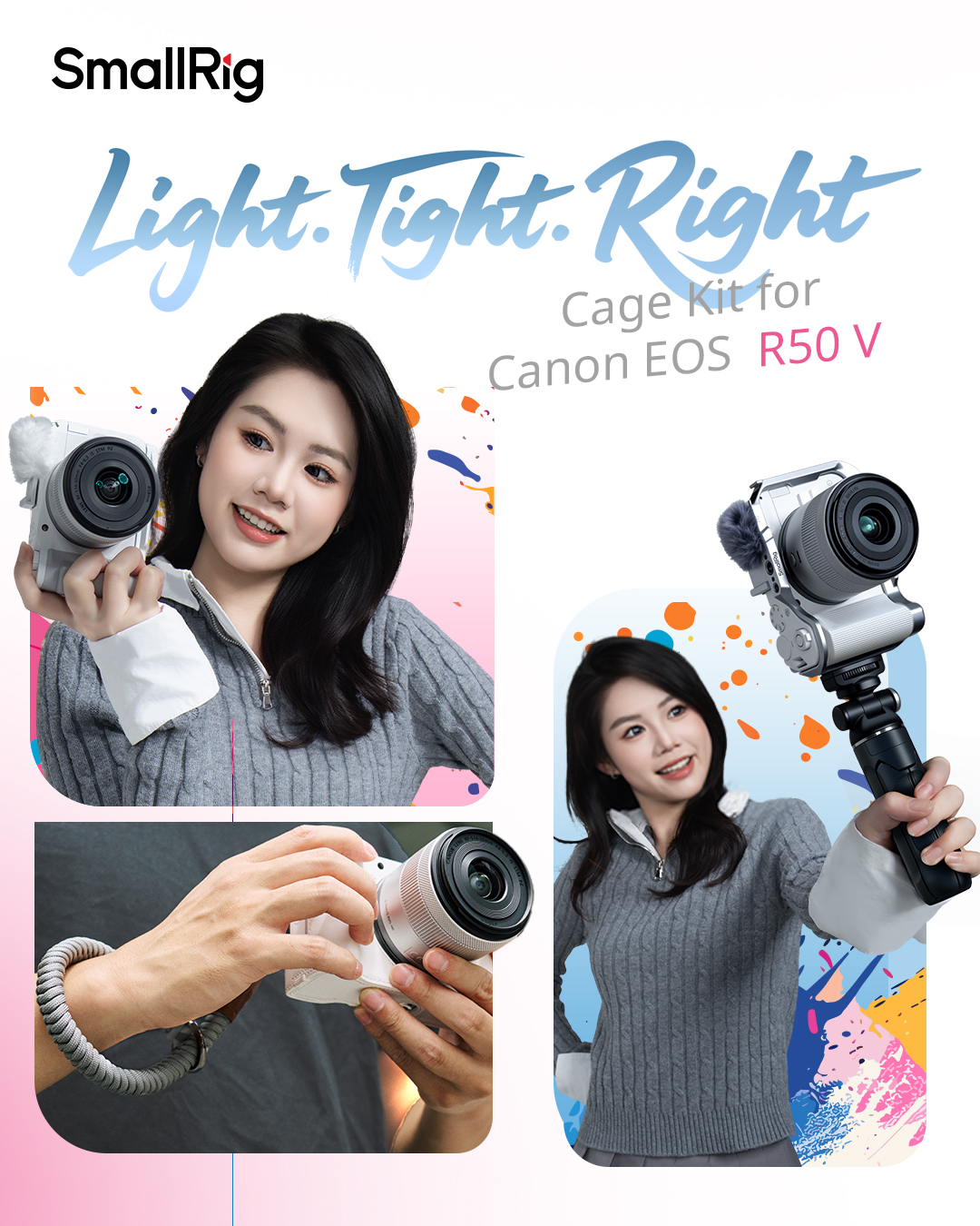 SmallRig 5534 Canon R50V HDMI and USB-C Cable Clip Ready Stock Mirror ...