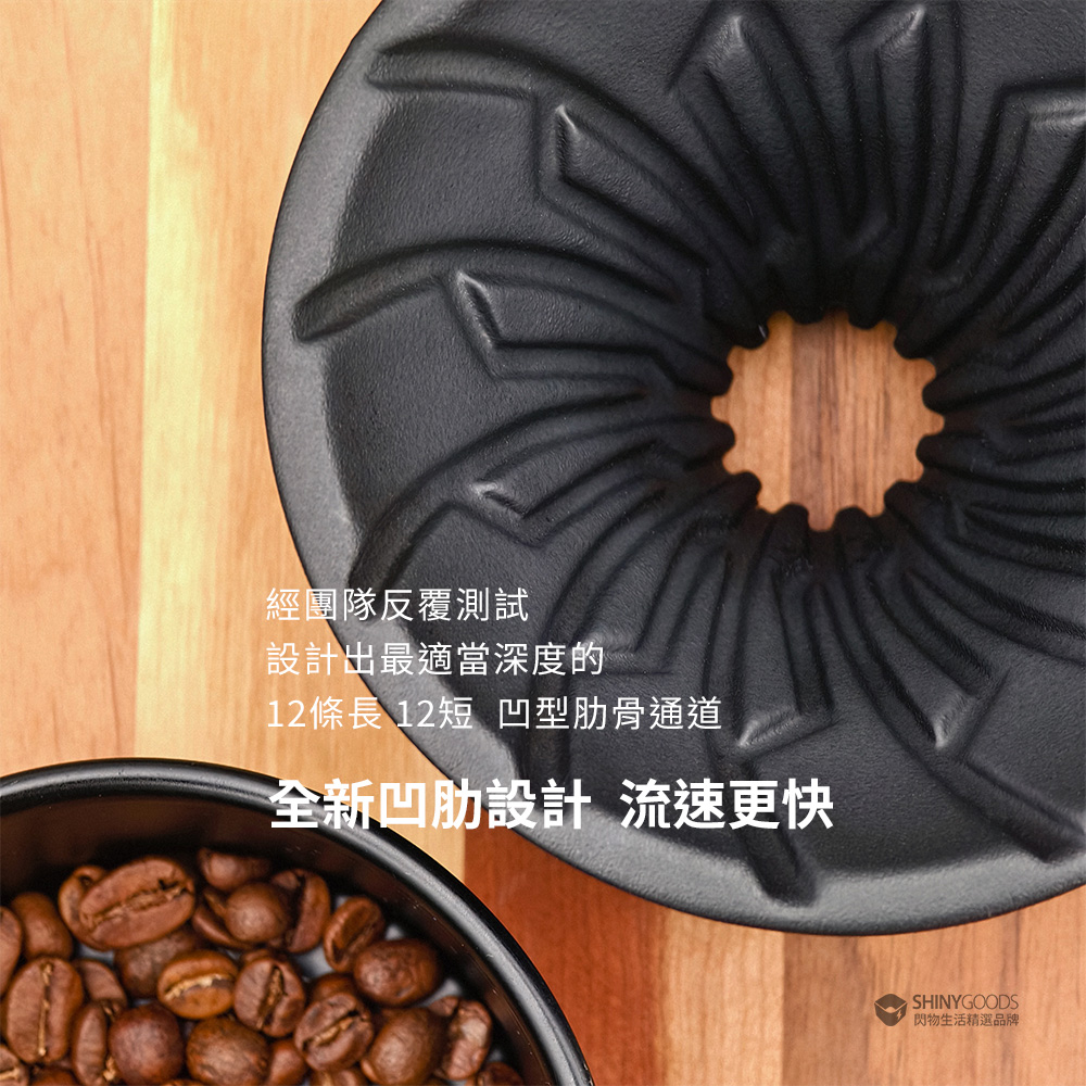 HARIO Alpha Conical Ribs Ceramic Filter Bowl-01 Black Hand-Punched V60 ...
