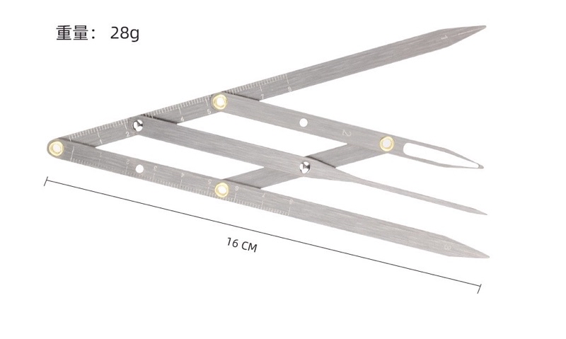 Tattoo Golden Scale Measurement Eyebrow Ruler Three-Point Point ...