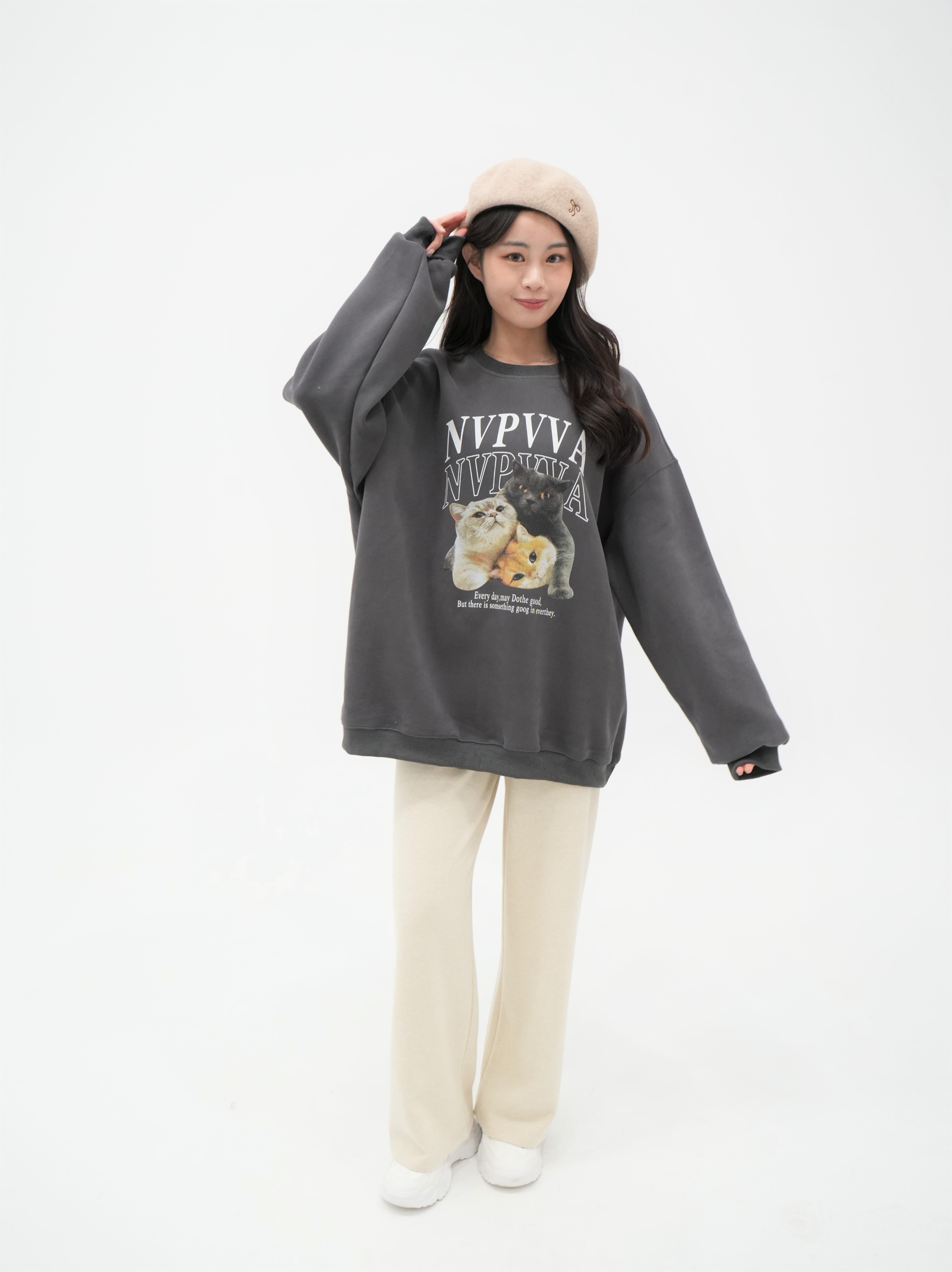 Fado | Wide Version Cat Big Head Die Die Le Round Neck T 0212067 ...