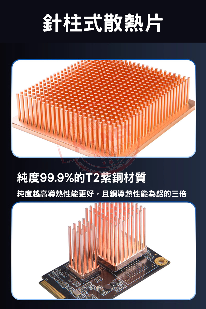 Cooling Handy Tool Two Sizes Pure Copper Radiator Radiator Motherboard ...