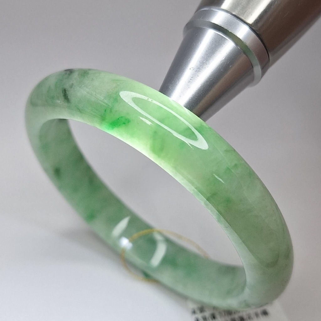 Natural Jadeite Burmese Ice Moisturizing Floating Flower Bracelet Inner ...