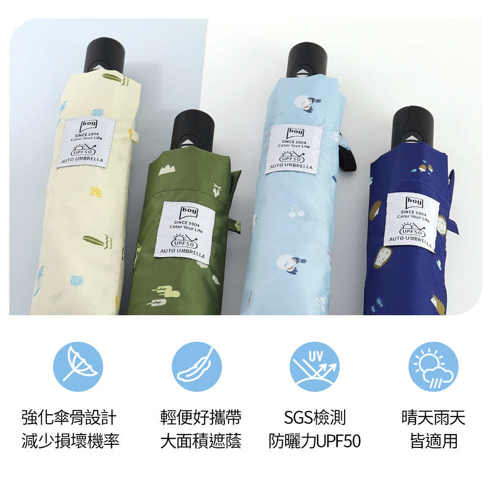 [German boy] Lightly Retractable Sunscreen Automatic Umbrella ...