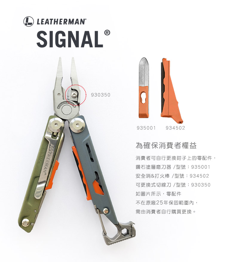 LEATHERMAN Company Goods SIGNAL Moss Original Color Tool Pliers #833319 ...