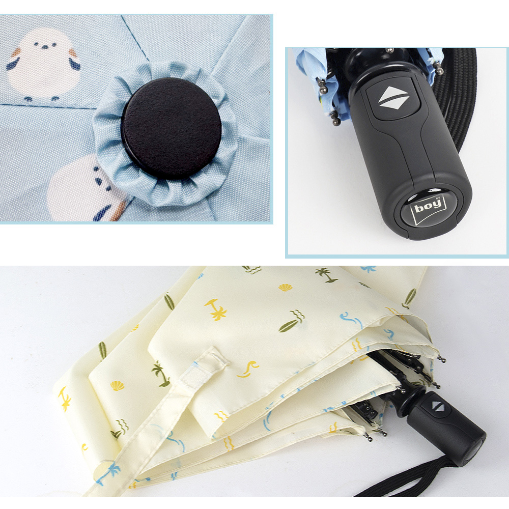 [German boy] Lightly Retractable Sunscreen Automatic Umbrella ...