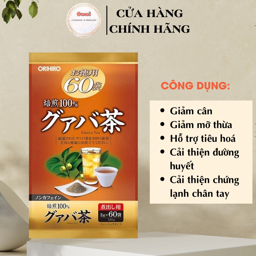 Guava Leaf Weight Loss Tea / Fish Lettuce / Genpi Orihiro 60 packs x 3g