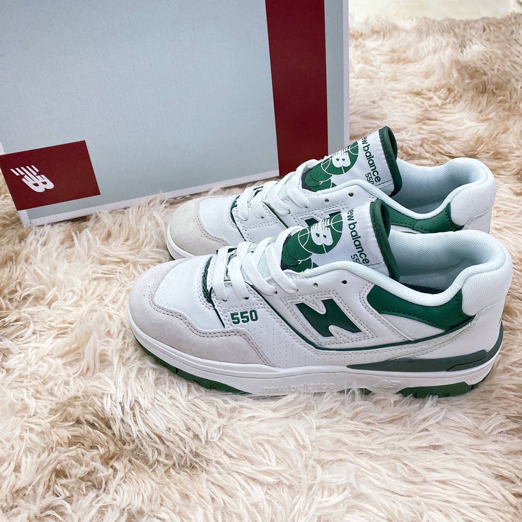 New Balance 550'White Green' BB550WT1 Sneakers With SC Green Version ...