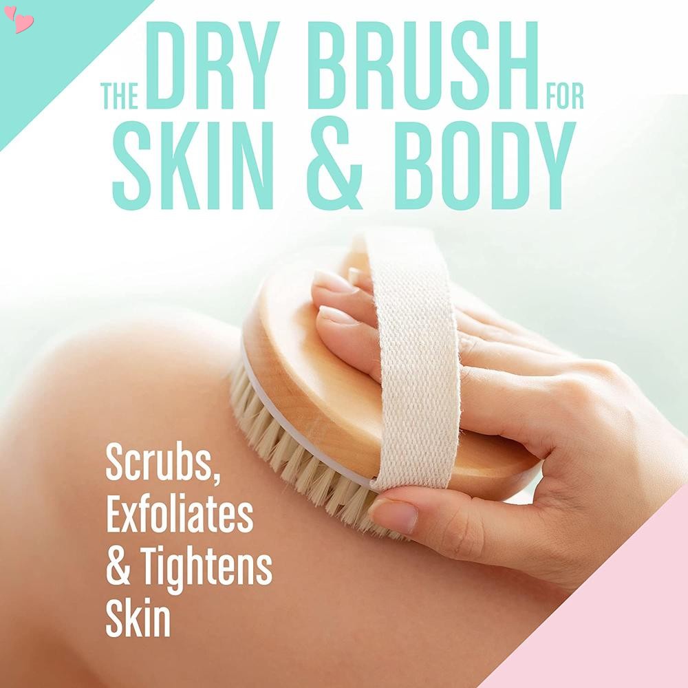 Dry Body Brush Cellulite Reduction, Dry Brush for Cellulite and