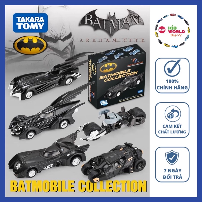 Tomica Box Limited Batman Batmobile Collection Model Car, Rubber