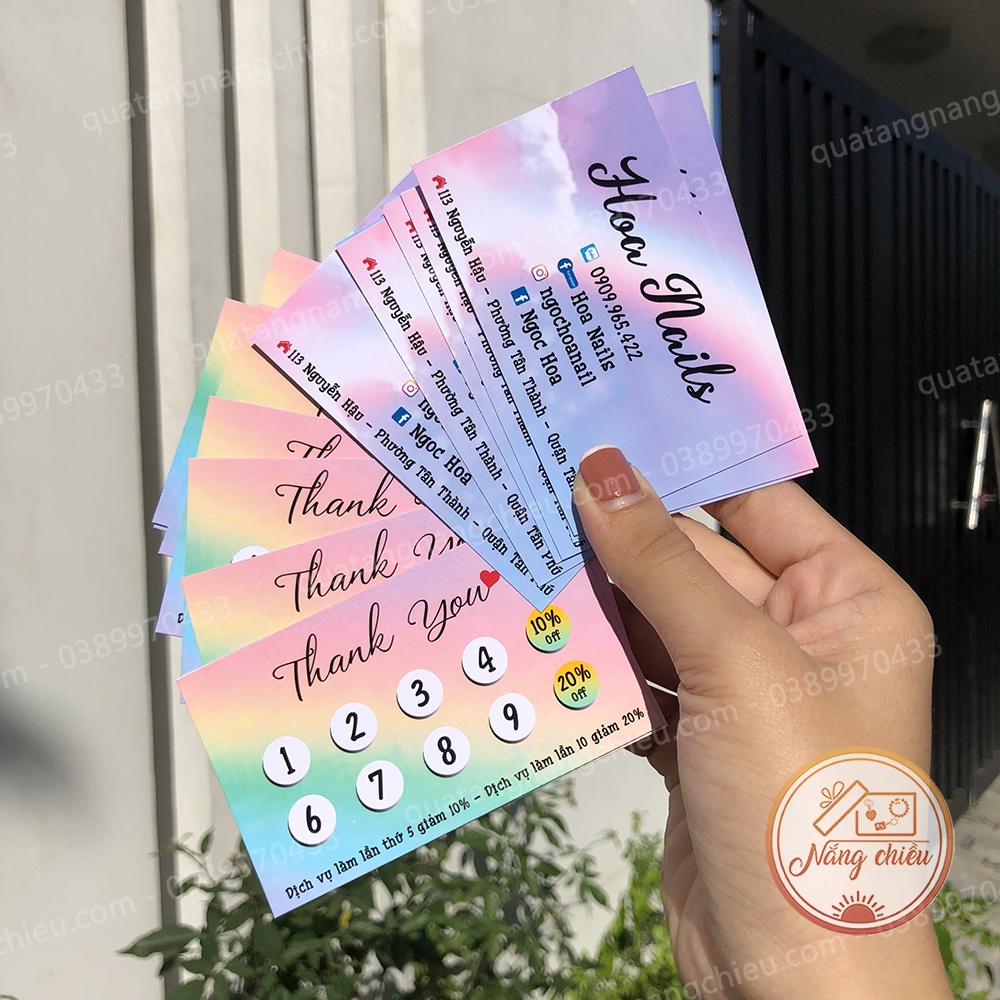 Visit cards - Points cards for beautiful stores - Thank you cards ...