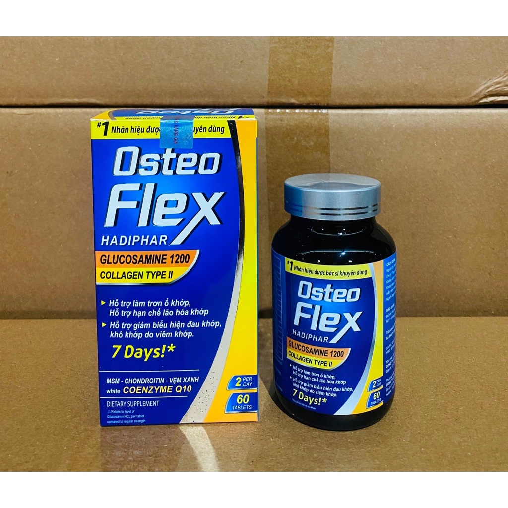 Osteo Flex contains glucosamine to helps strengthen bones and joints