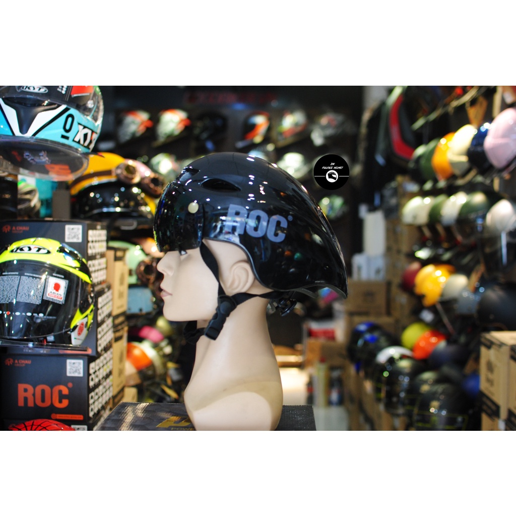 Glossy black ROC R16 helmet | Shopee Singapore