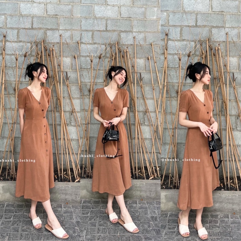 Liane N/S Dress, Adventure, Bamboo