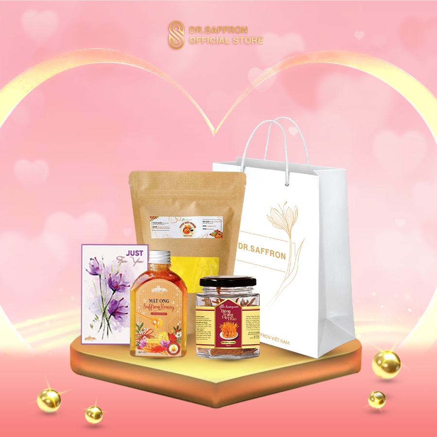 Gift SET CNY 2024 Includes saffron Soaked Honey, Cordyceps And Turmeric