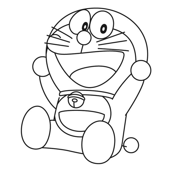 Set Of 30 Super Cute And Funny Doremon Coloring Pictures A4 A5 Size For ...