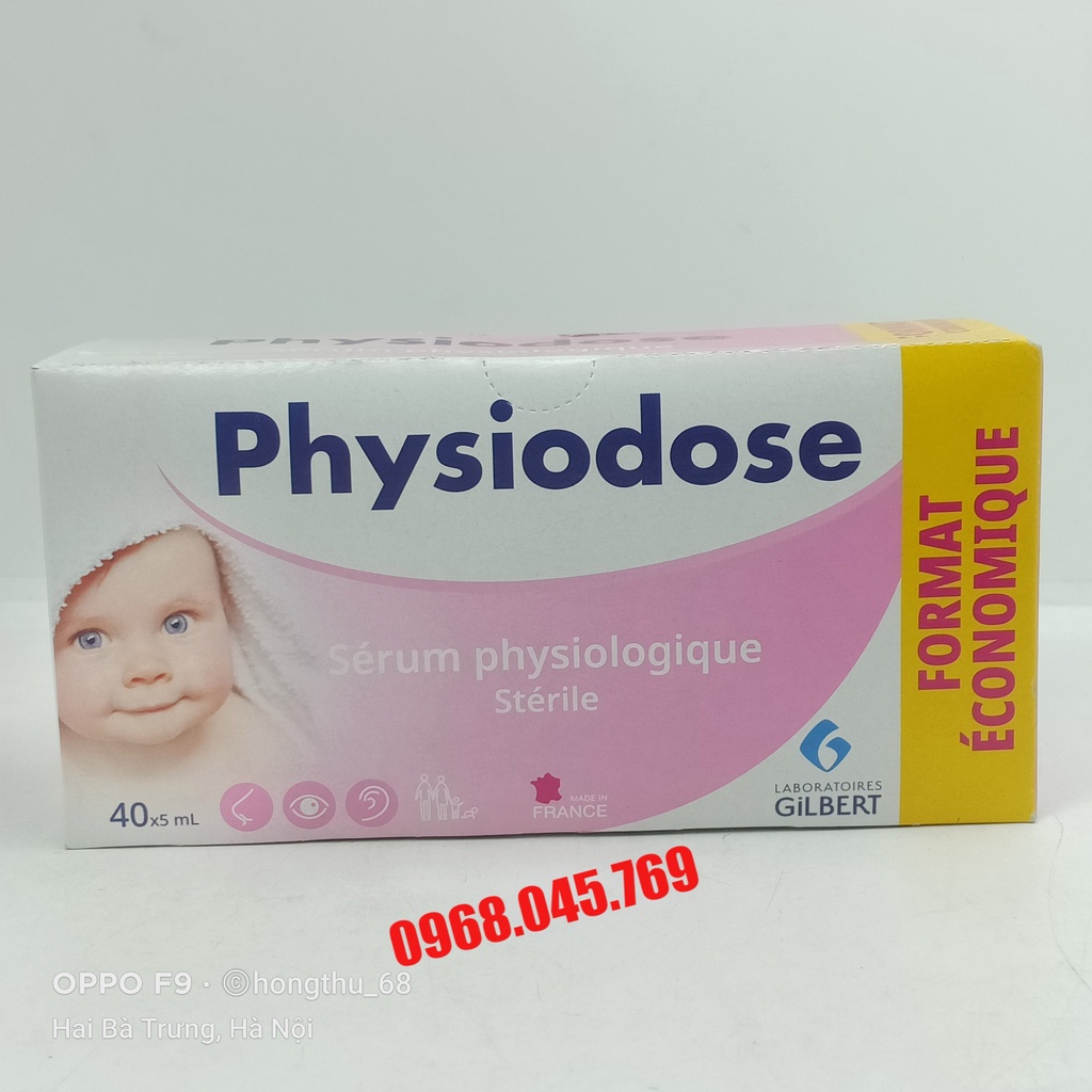 Physiodose Gilbert physiological Saline for baby box of 40 tubes x 5ml Shopee Singapore
