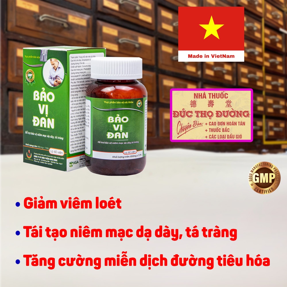 Bao Dan - Box Of 60 Tablets - Relieve Stomach Pain, Duodenum, Heal ...