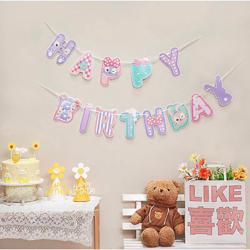 Happy BIRTHDAY FLAG STRINGS IN MANY MODELS (NEW) | Shopee Singapore