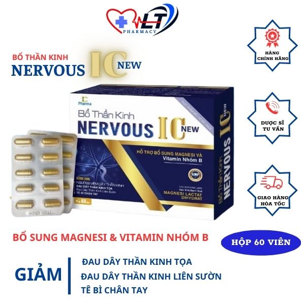Nervous IC New Nerve Supplement, Magnesium Supplement, Vitamins, Helps