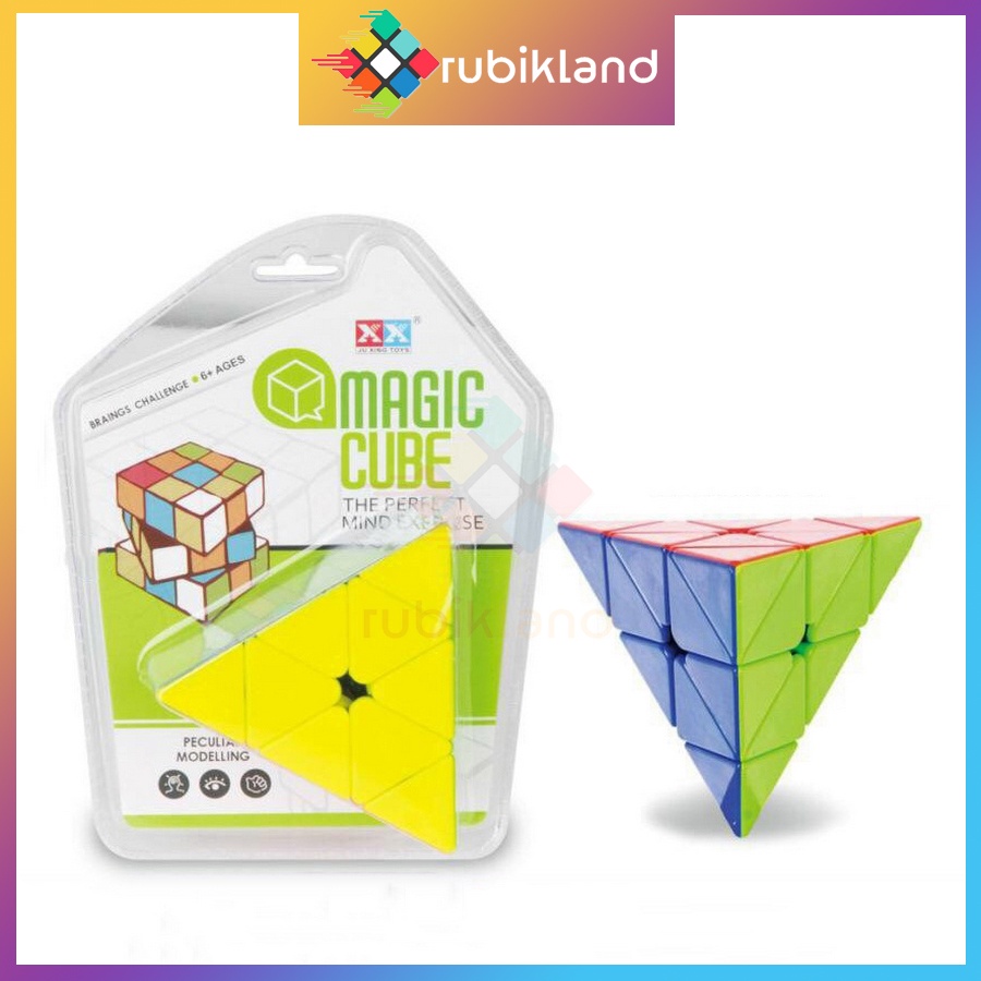 [Plastic Blister] Rubik Pyraminx Stickerless Rubik's Triangle Pyramid ...
