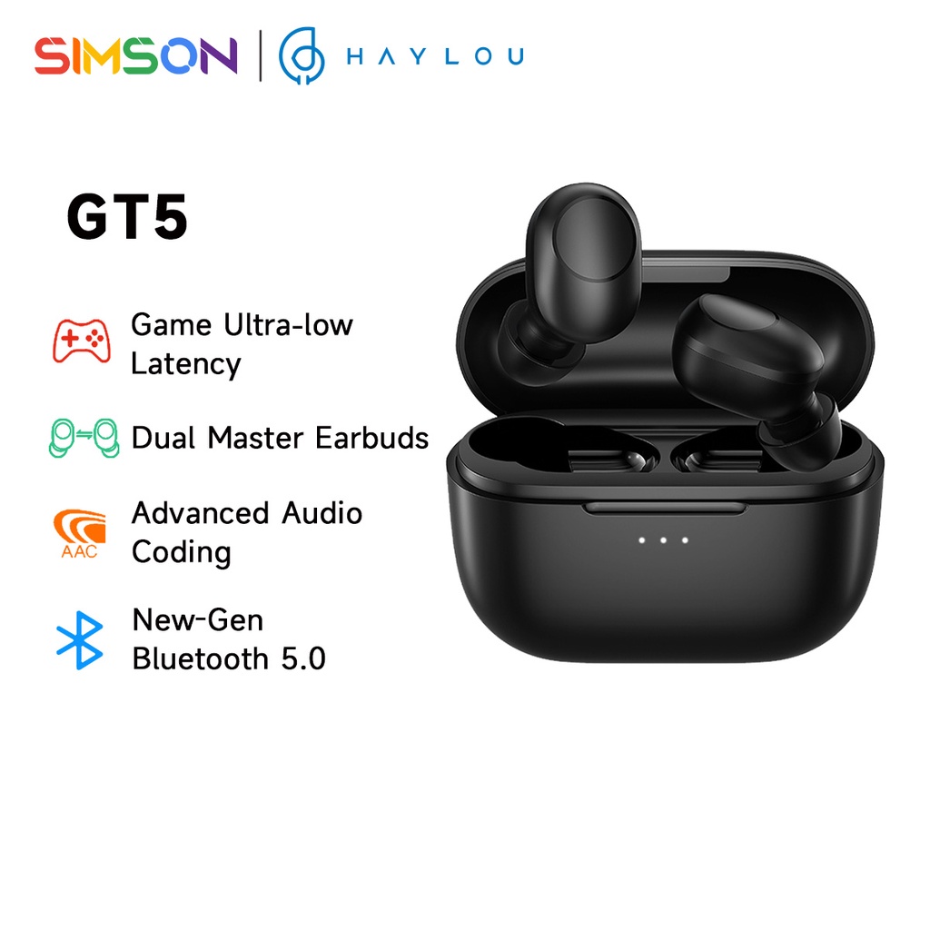Haylou GT5 TWS True Wireless Earbuds Dual Host Touch Control Bluetooth