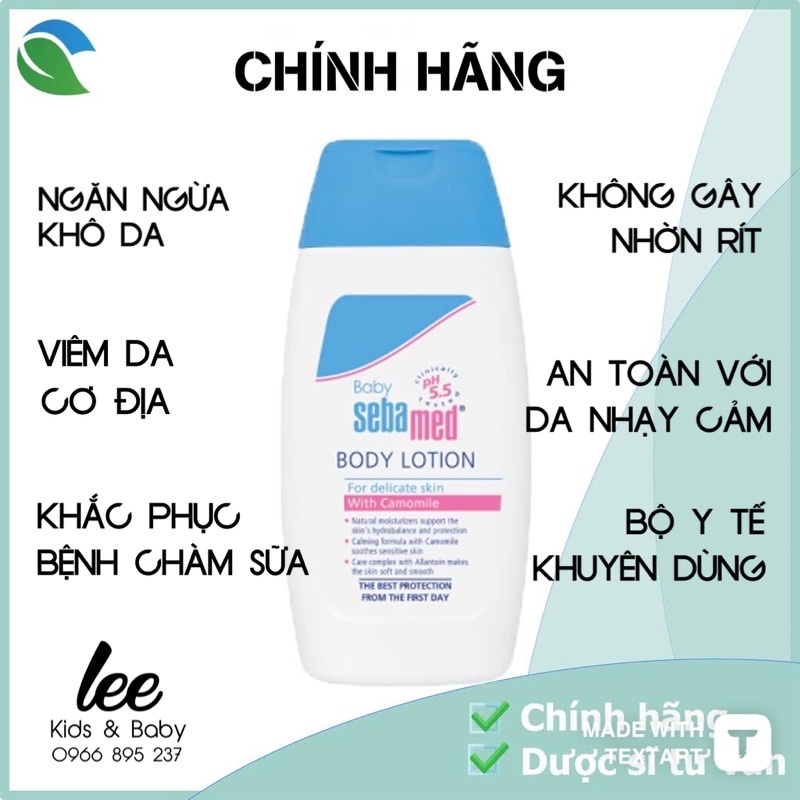 Sebamed BABY LOTION PH5.5 BABY LOTION Prevents Dry Skin, Atopic