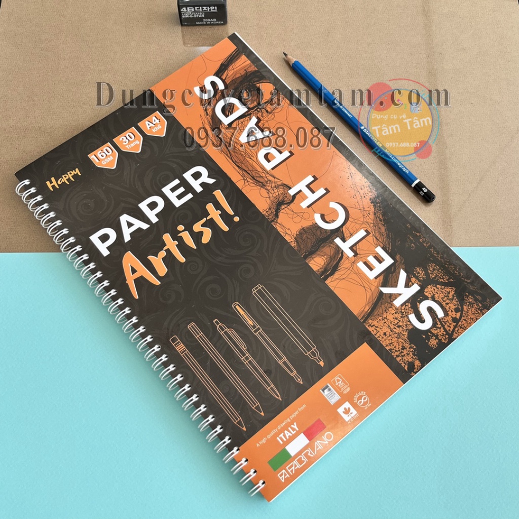 [Empression] Happy Paper Artist A4 Drawing Book 160gsm ((fine Texture