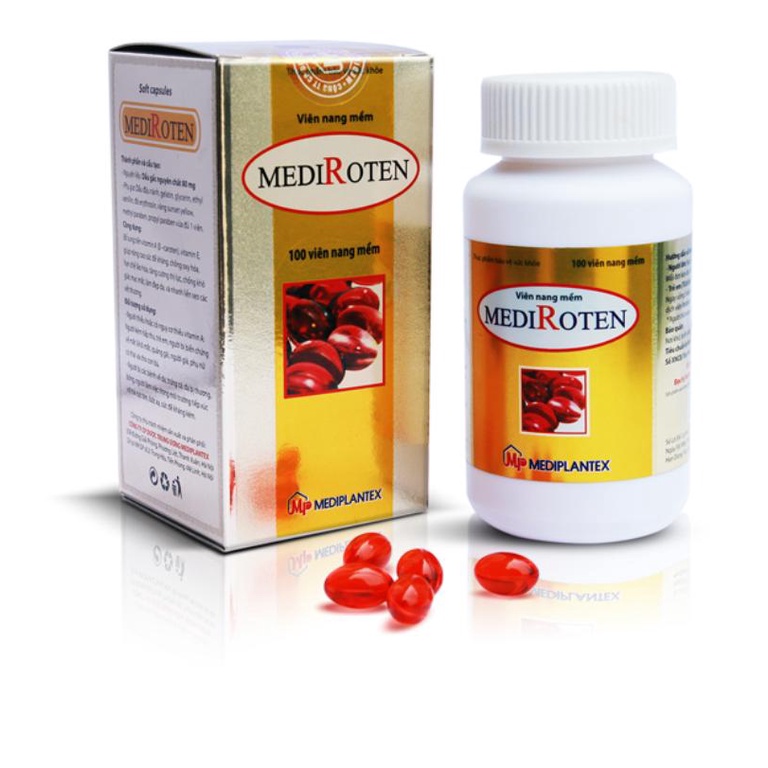 OXY Gac Oil βCarotene MEDIROTEN Mediplantex Bottle Of 100 Tablets