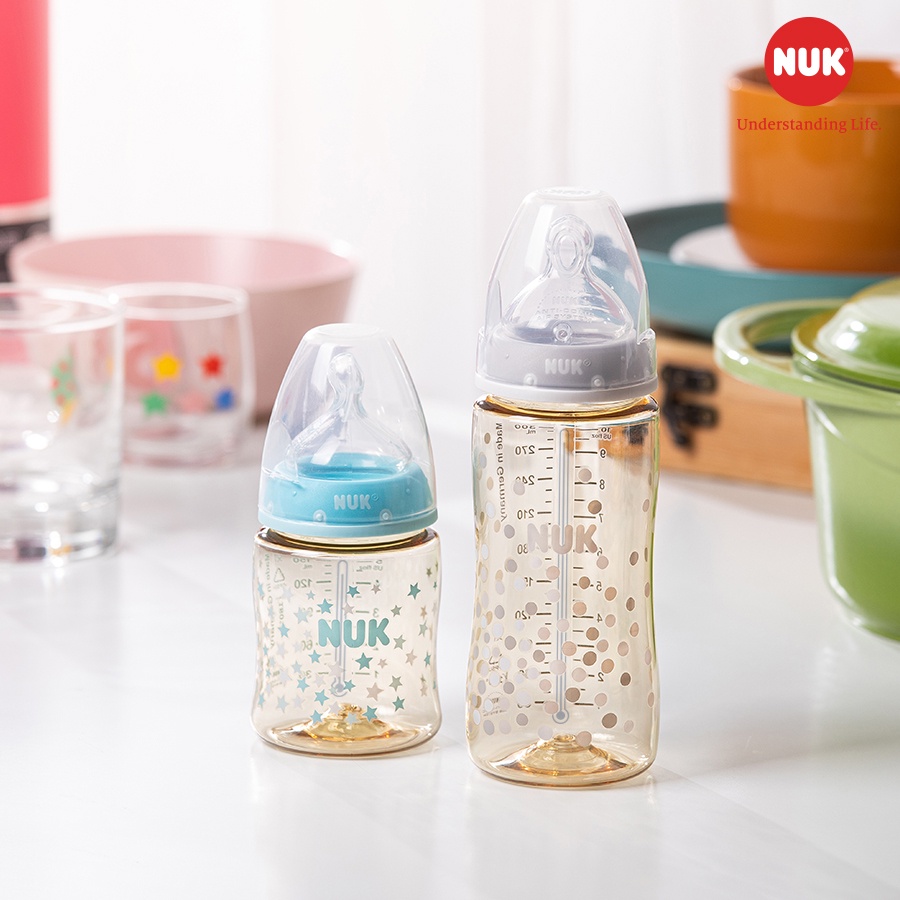 Nuk PPSU Temperature Sensor Bottle / Milk Bottle (150ml 300ml