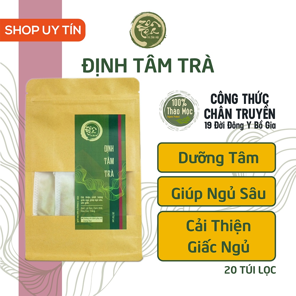 Zen Tea tension relieving Tea, herbal Tea, improve sleep - Dinh Tam Tea ...