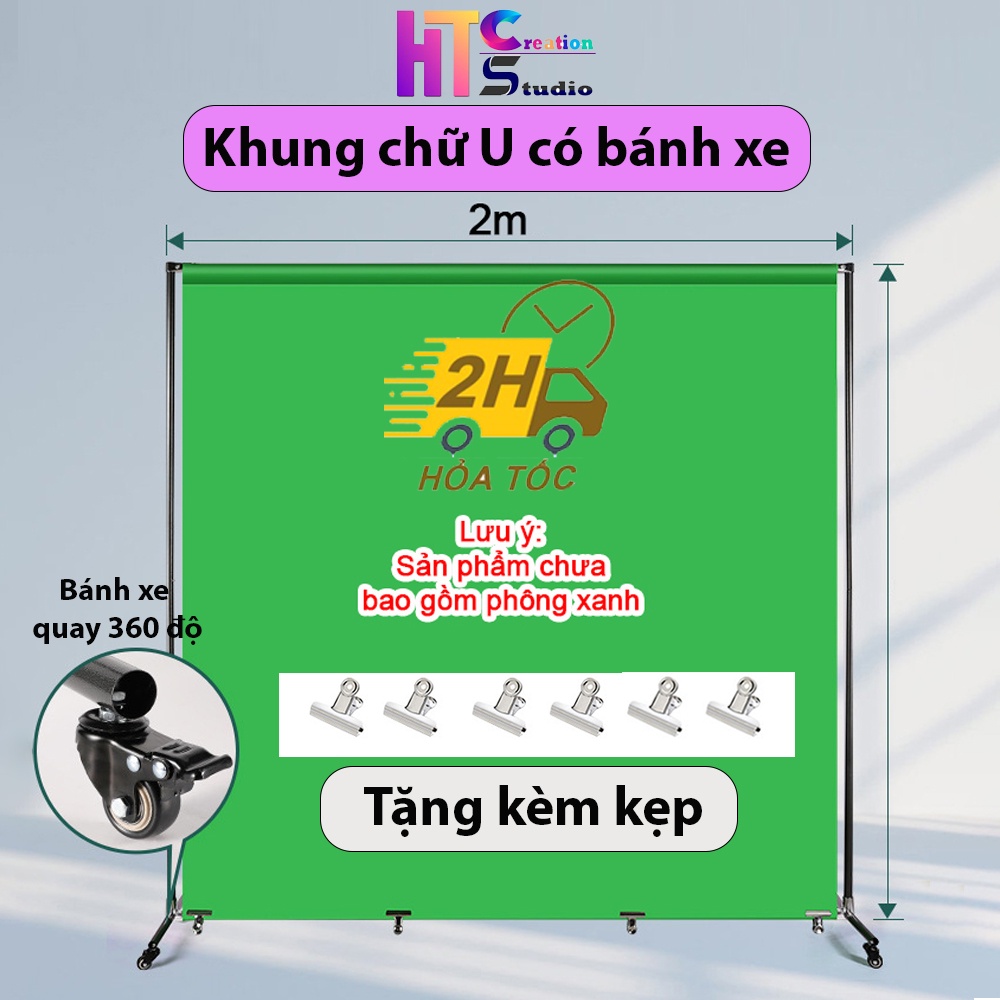 Portable U-shaped backdrop stand with wheels for taking photos, videos ...
