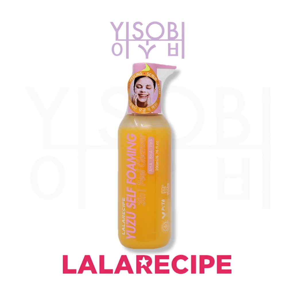 [Lalarecipe] Lara Recipe Yuja Self Foaming 3in1 Cleanser 200ml | Shopee ...