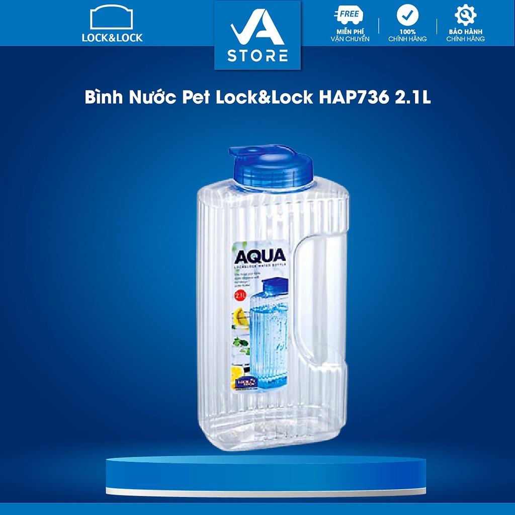 [LOCK & Lock] Plastic Water Bottle LOCK & LOCK HAP736 Capacity 2.1L