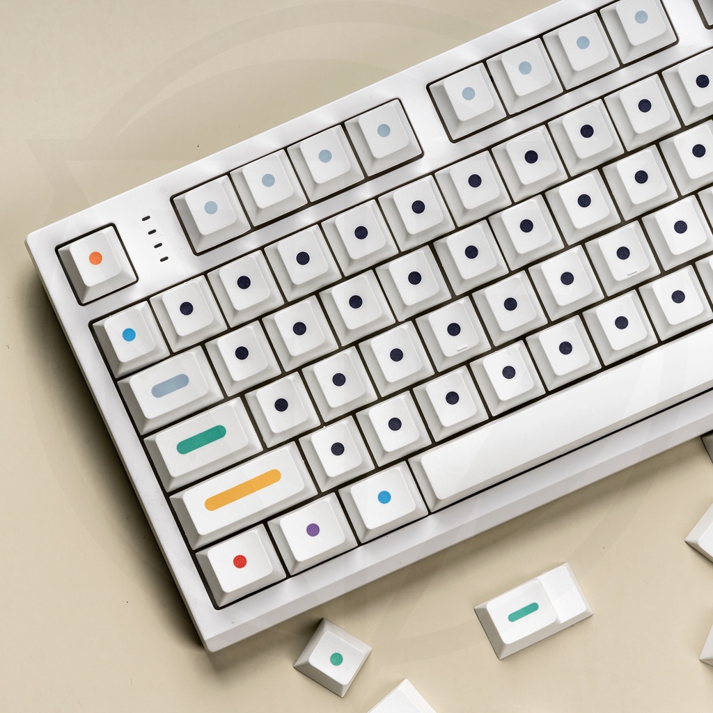 Keycap Dots Light Clone | Pbt plastic Keycap 141 buttons with Dyesub ...