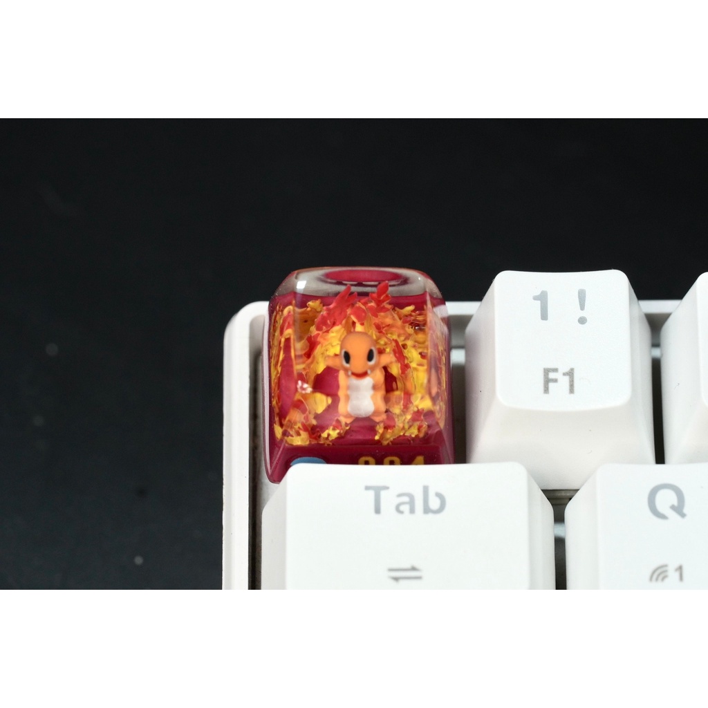 [004 - Charmander] pokemon resin Keycap - mechanical keyboard button ...