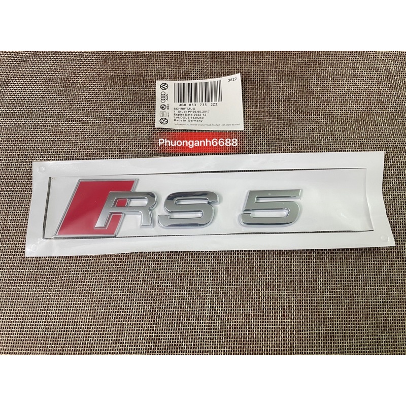 Letter rs5 audi Logo rs5 Stamp audi rs5 | Shopee Singapore