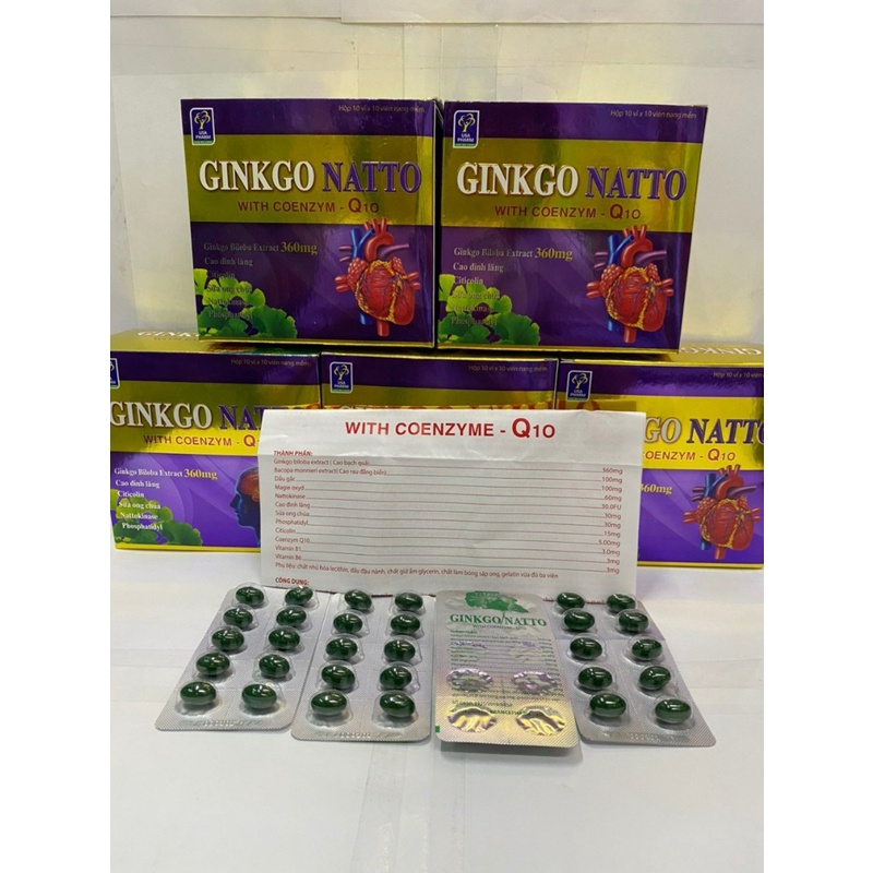 Ginkgo NATTO With Coenzym Q10 360 Mg Box Of 100 Tablets Shopee Singapore