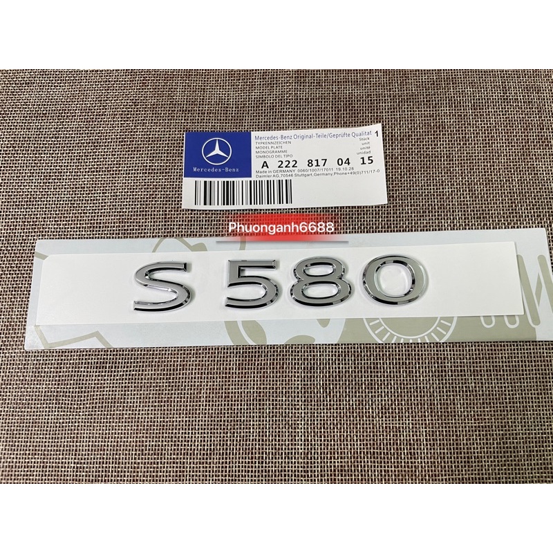 Letter s580 maybach, Logo s580 maybach, stamp maybach S580 | Shopee ...