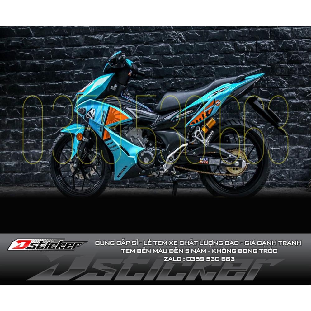 Removable Sticker Decal for Winner X Turquoise Liberty Walk model ...