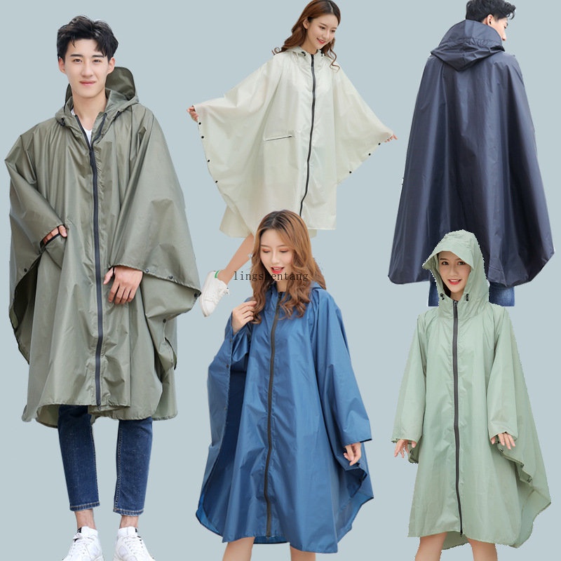Japanese cloak raincoat adult men's and women's long cycling raincoat