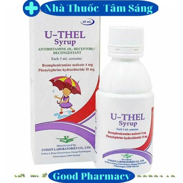 U Cough Syrup THEL (60ml Bottle), Relieves Dry Cough Symptoms, Coughs