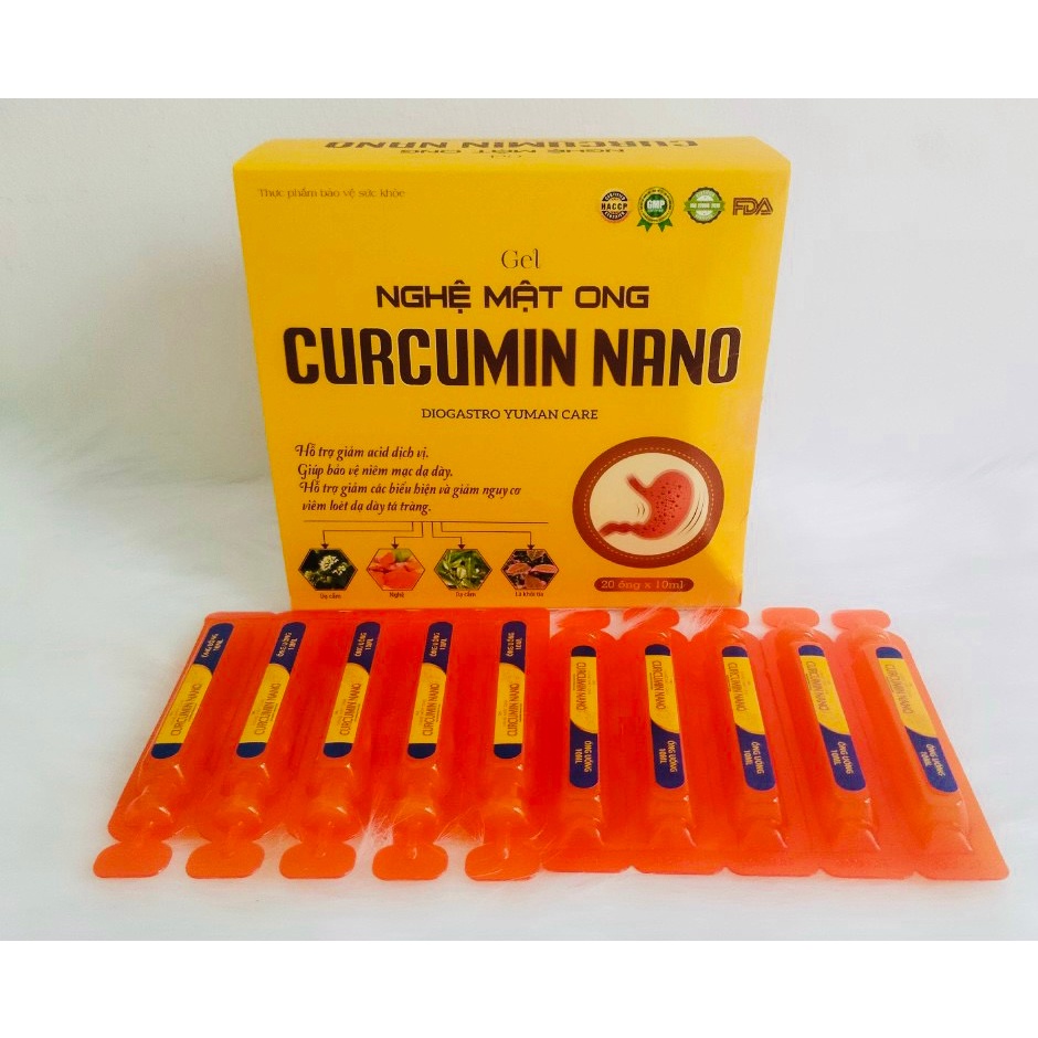 Curcumin nano Honey Turmeric Gel Supports Stomach Ulcers, Duodenum