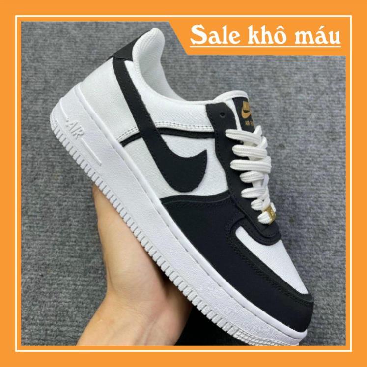 Air force 1 canvas on sale black