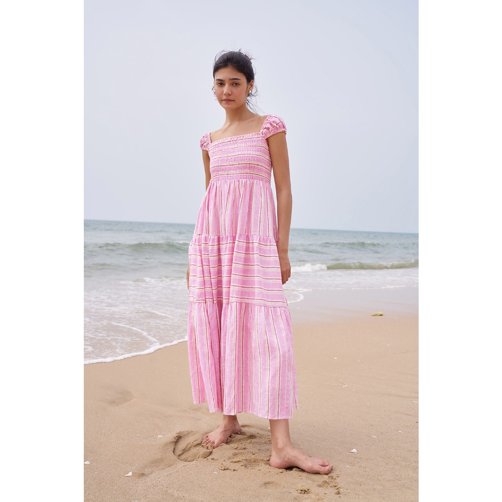 striped maxi