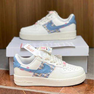 Nike Blue Air Force 1 High LV8 Navy Blue Canvas White Size 4Y, 5.5-6 womens