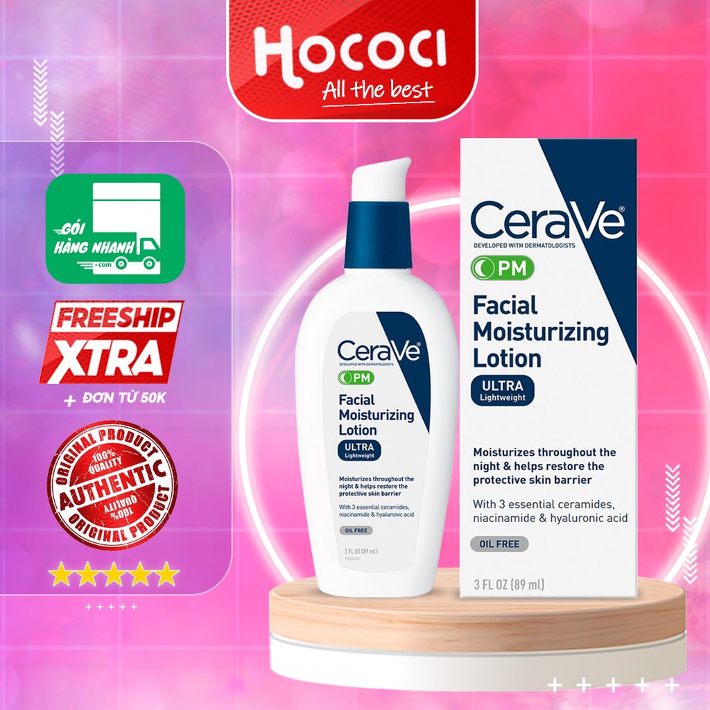 Cerave Facial Moisturizing Lotion PM 4 Niacinamide 89mL Shopee Singapore