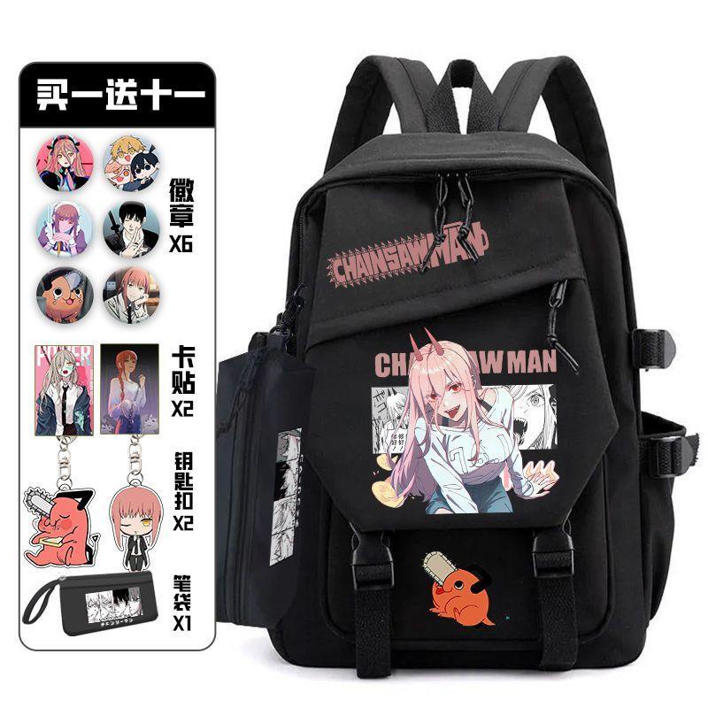 Chainsaw Man Denji Pochita Makima Chainsaw Man Japanese Schoolbag ...