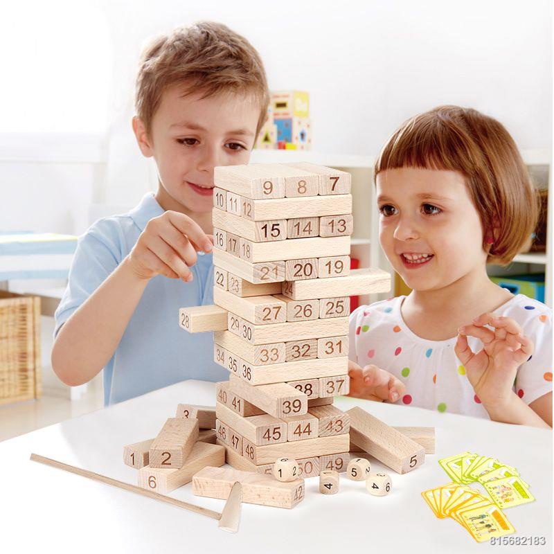 Jenga Digital Children'S Building Block Jenga Large ParentChild Toy Adult HighClass Puzzle