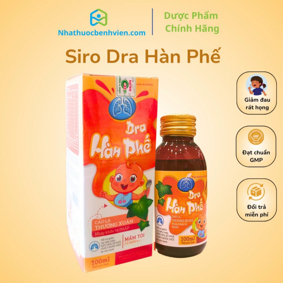 Dra Korean Waste Supplement Syrup 100ml Vial Reduce Cough, Phlegm