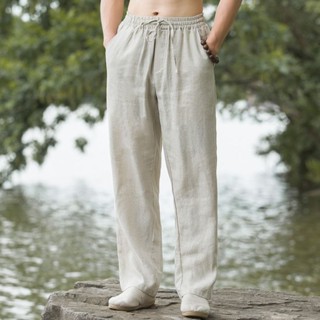 Thin hot sale linen pants